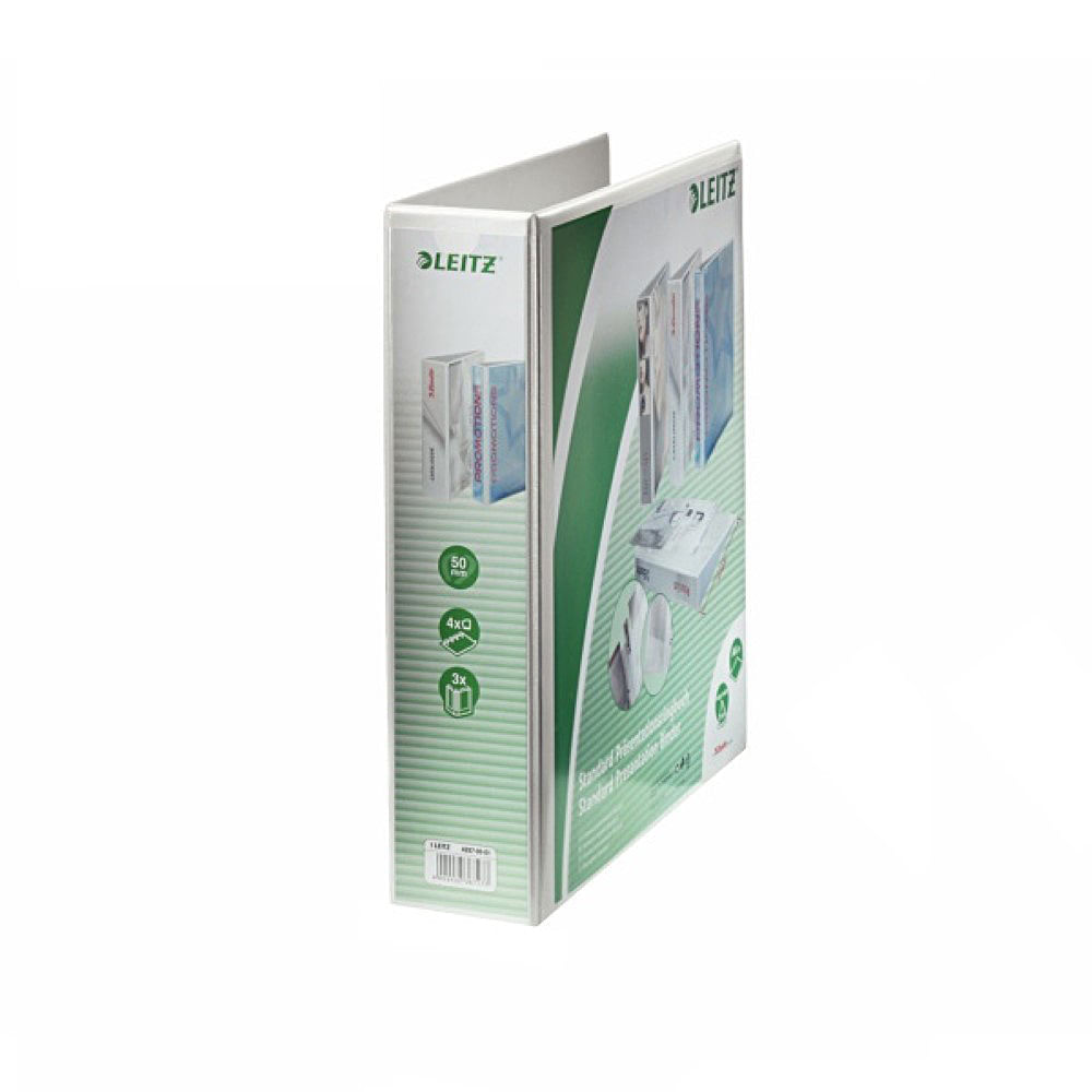 tacker leitz Caiet mecanic Leitz Panorama Maxi A4 mecanism 4DR inel 50mm alb