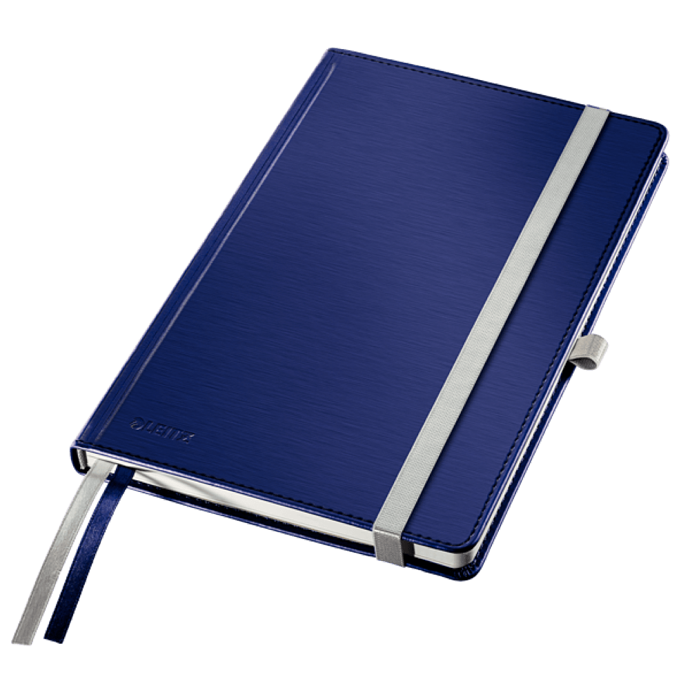 Caiet de birou leitz style, a5, coperta dura, 80 file, dictando, albastru-violet
