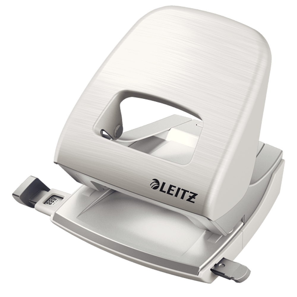 Perforator hartie 2 perforatii 30 coli metal Leitz series 5008 Perforator metalic Leitz Style NeXXt Series 5006 30 coli alb arctic