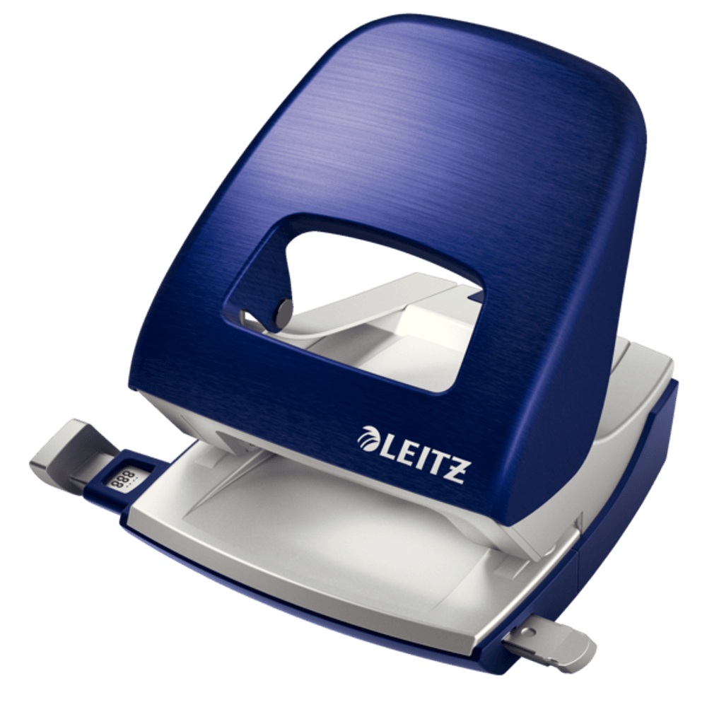 Perforator hartie 2 perforatii 30 coli metal Leitz series 5008 Perforator metalic Leitz Style NeXXt Series 5006 30 coli albastru-violet