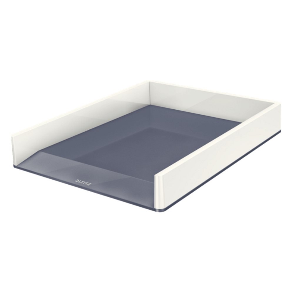 Tavita de birou polistiren A4 Leitz Tavita documente polistiren A4 Leitz alb perlat