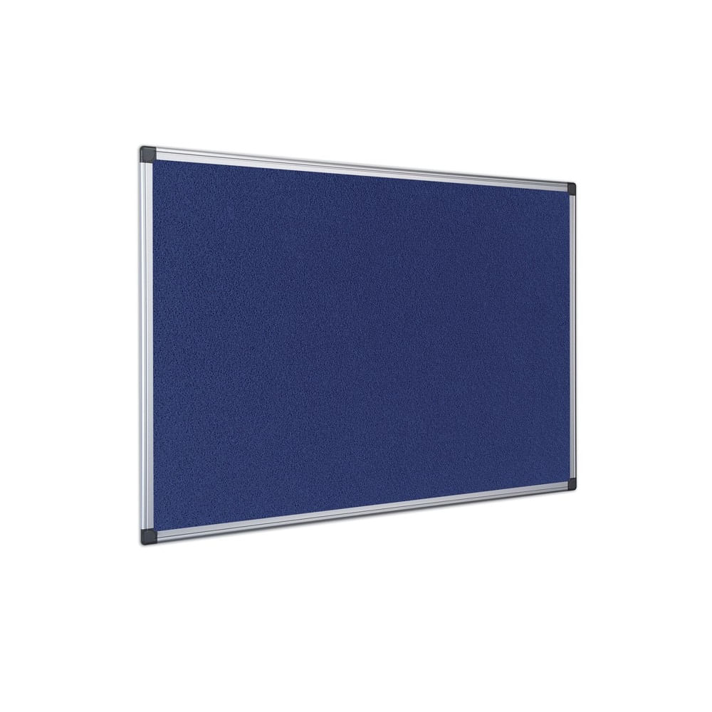 Panou textil Interpano, rama din aluminiu, 90 x 120 cm, albastru