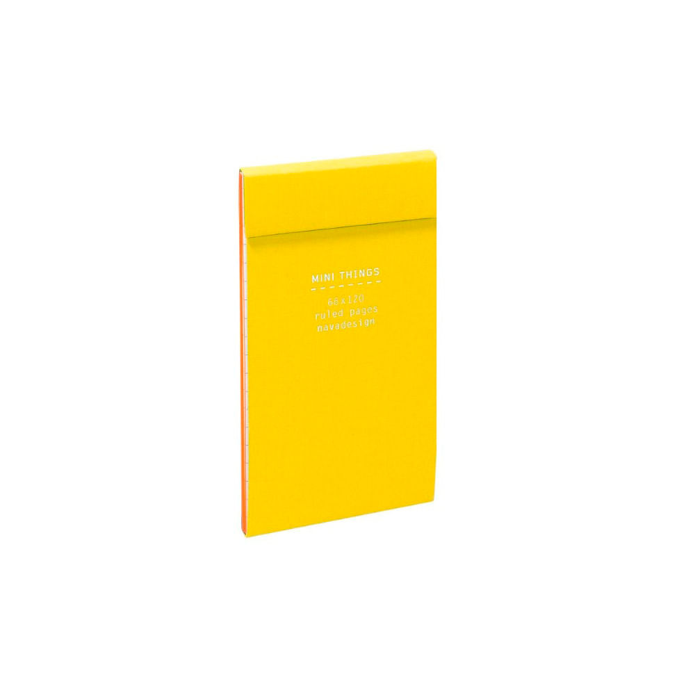 Notes nava everything minerva, 6.6 x 12 cm, galben