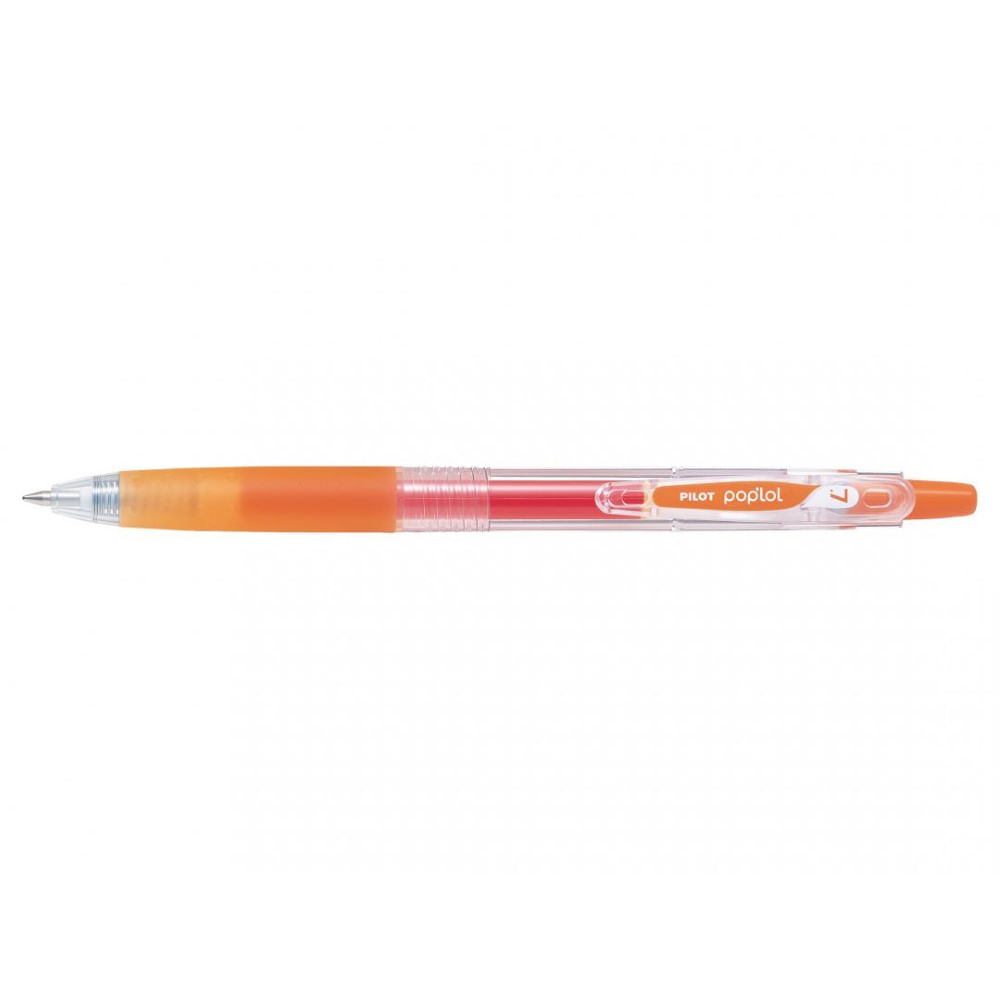 Roller cu gel Pilot Pop\'lol diverse culori 0.7 mm cu click portocaliu
