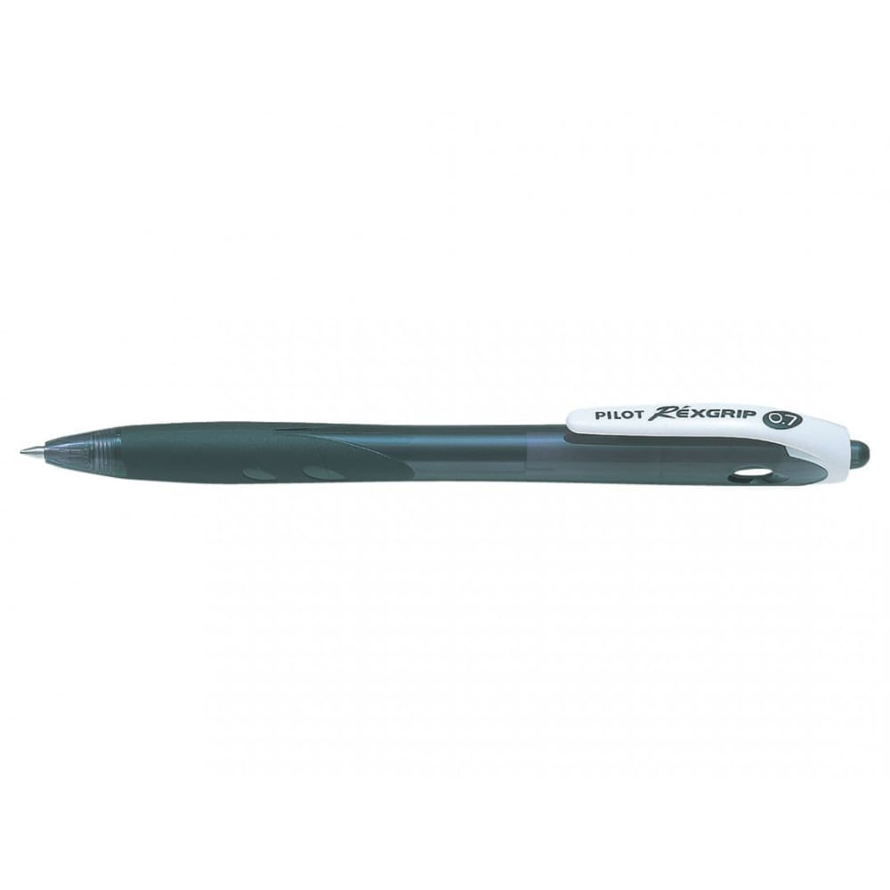 Pix cu bila Pilot Rexgrip Begreen diverse culori 0.7 mm cu click negru