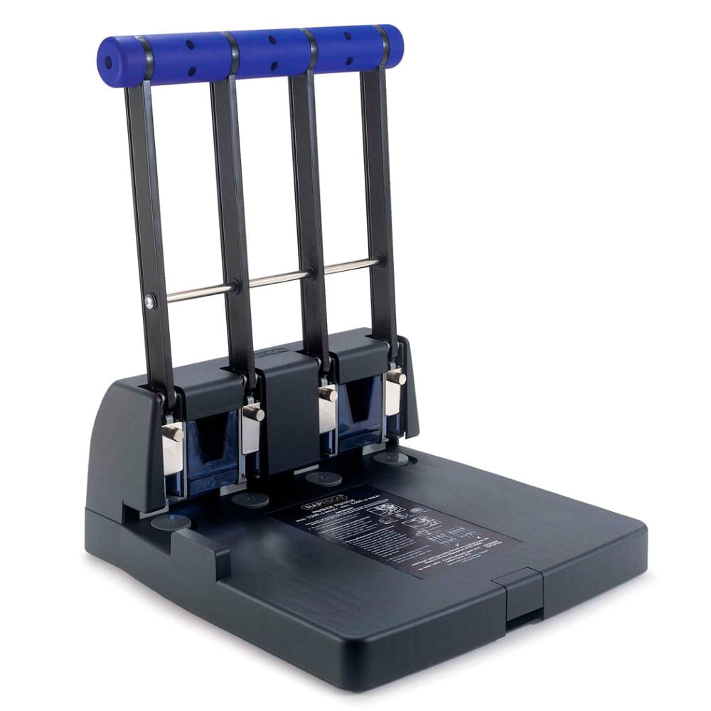 Perforator negru metalic 4 perforatii 150 coli Rapesco Perforator negru metalic 4 perforatii 150 coli Rapesco