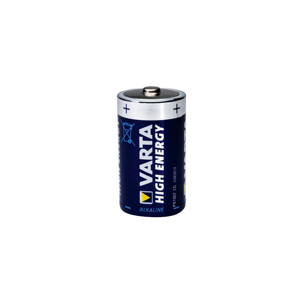 Baterii R20 Varta Alkaline, 1.5V, 2 bucati/Set Baterie alcalina Varta High Energy, 1.5V R20, 2 bucati/set dacris.net imagine 2022 cartile.ro