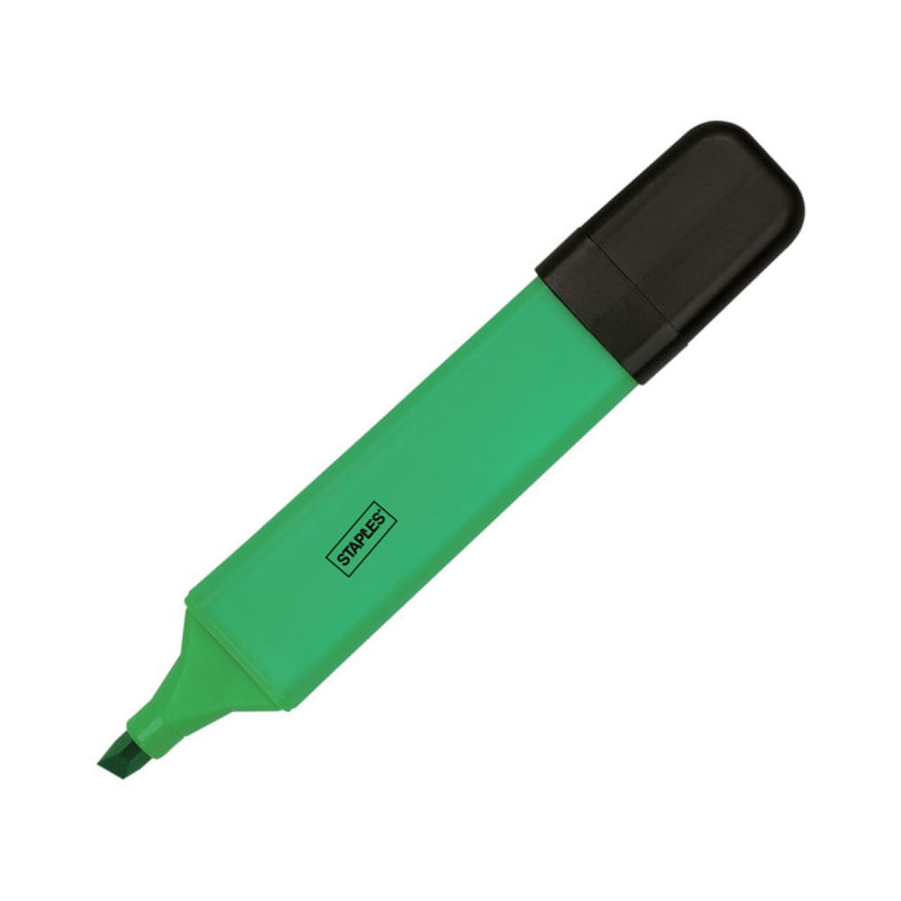 Textmarker Staples, fluorescent, 5 mm, verde dacris.net