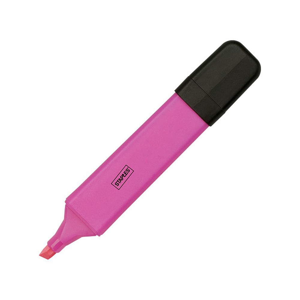 Textmarker Staples, fluorescent, 5 mm, roz dacris.net imagine 2022