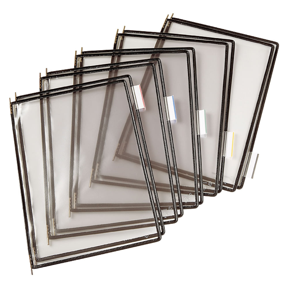 Folie pentru sistem de prezentare Tarifold A4 10 bucati/set negru