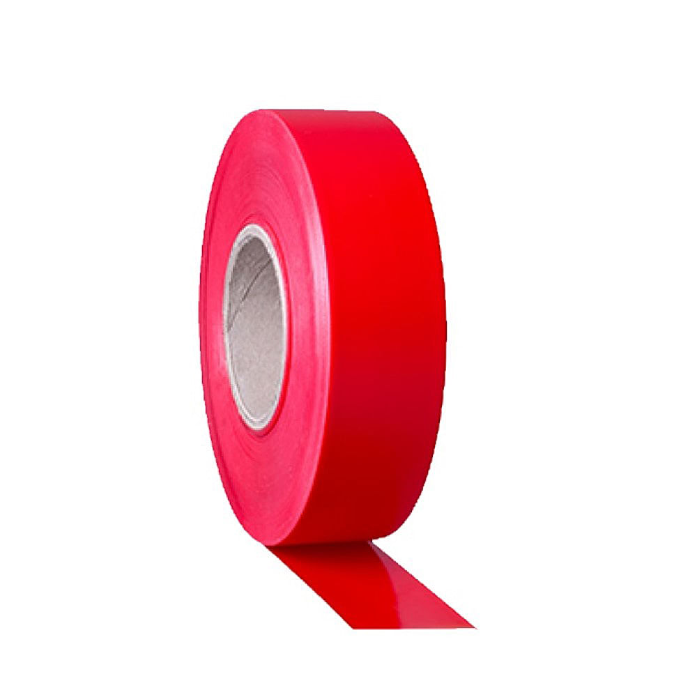 Banda adeziva Tarifold, pentru marcaj, 150 microni, 50 mm x 33 m, adeziv PVC, rosu dacris.net