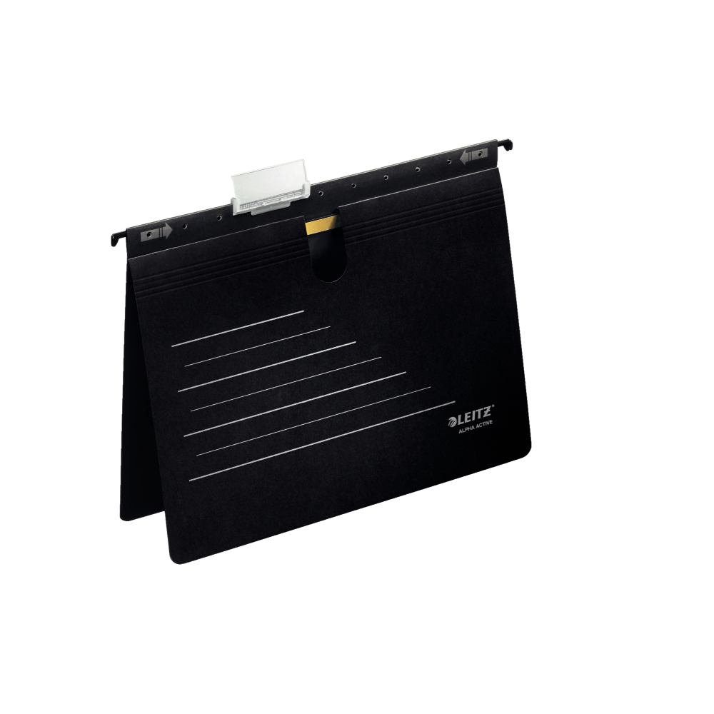 Dosar suspendabil Leitz Alpha Active cu sina 5 bucati/set negru