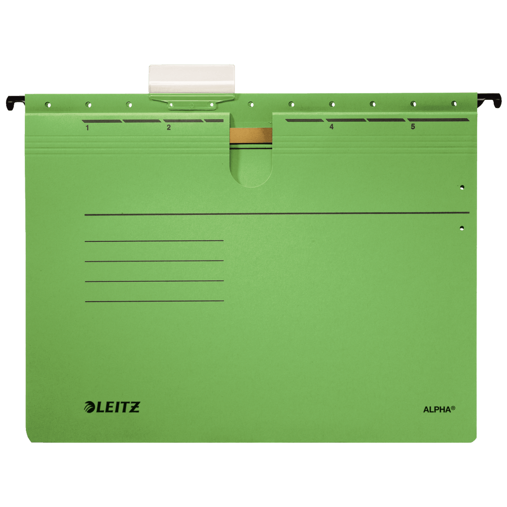 Dosar suspendabil Leitz Alpha cu sina verde