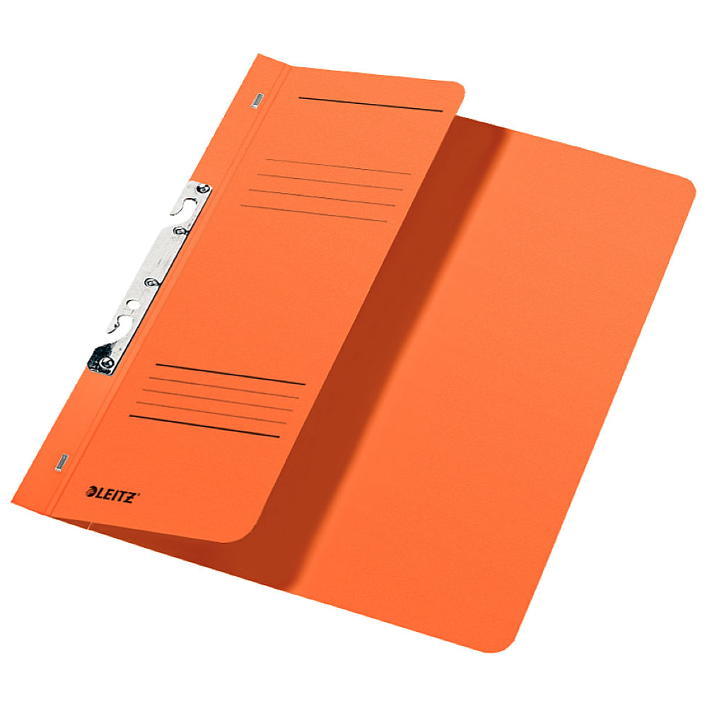 Dosar incopciat 1/2 leitz, carton, portocaliu