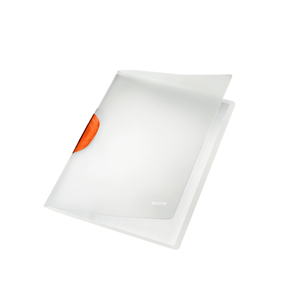 Dosar cu clip Leitz ColorClip Magic PP portocaliu