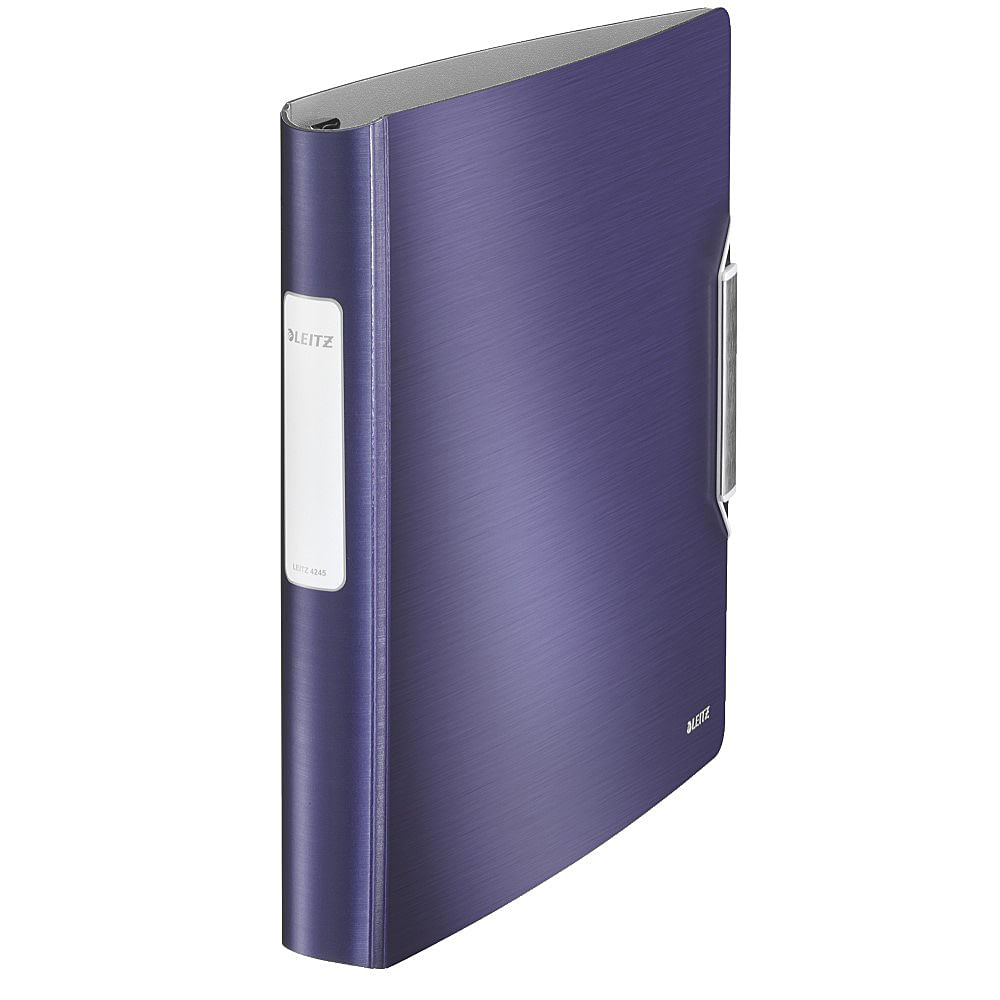 Caiet mecanic leitz active style softclick, a4, mecanism 4dr, inel 30mm, albastru violet