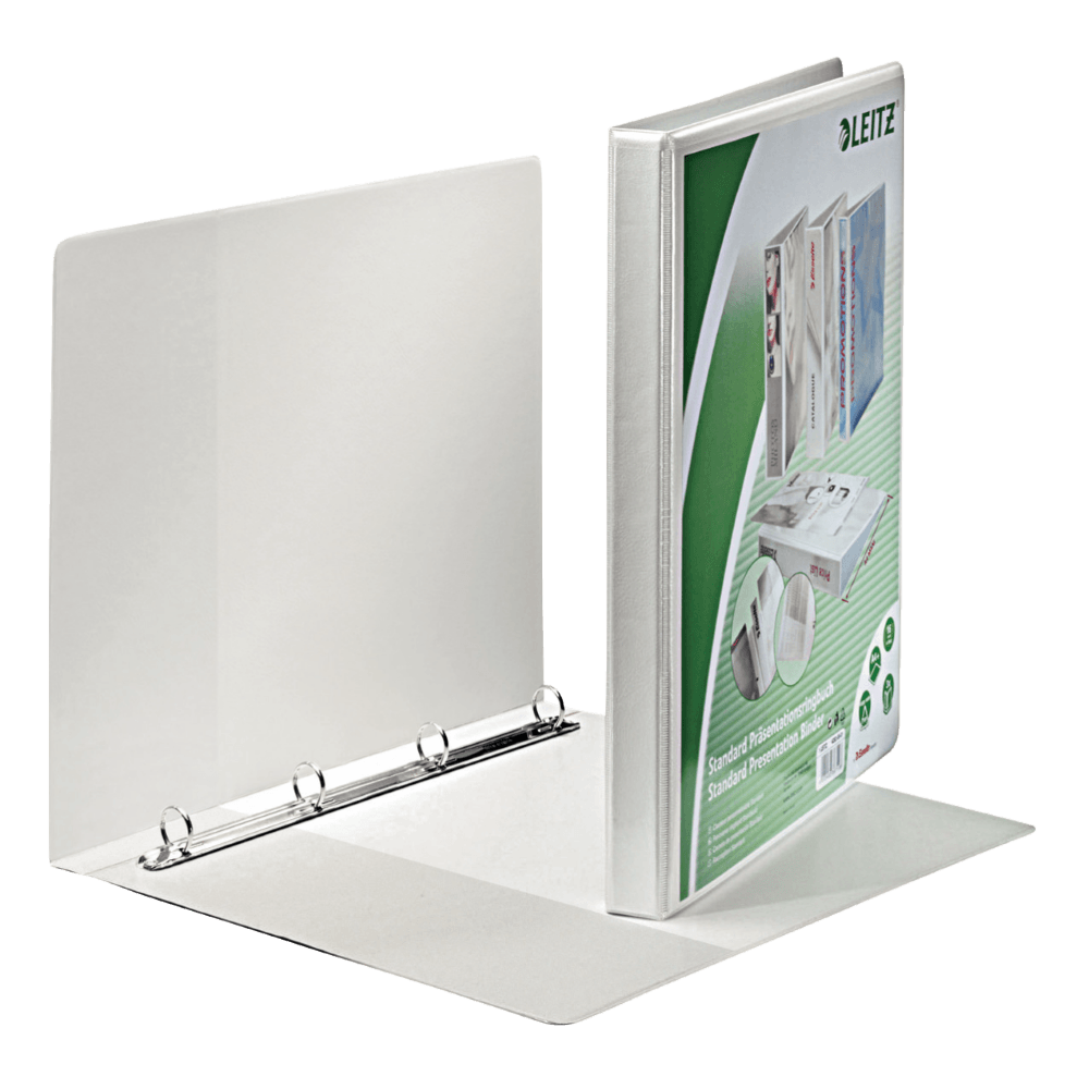 Caiet mecanic Leitz Panorama Maxi A4 mecanism 4RR inel 16 mm alb