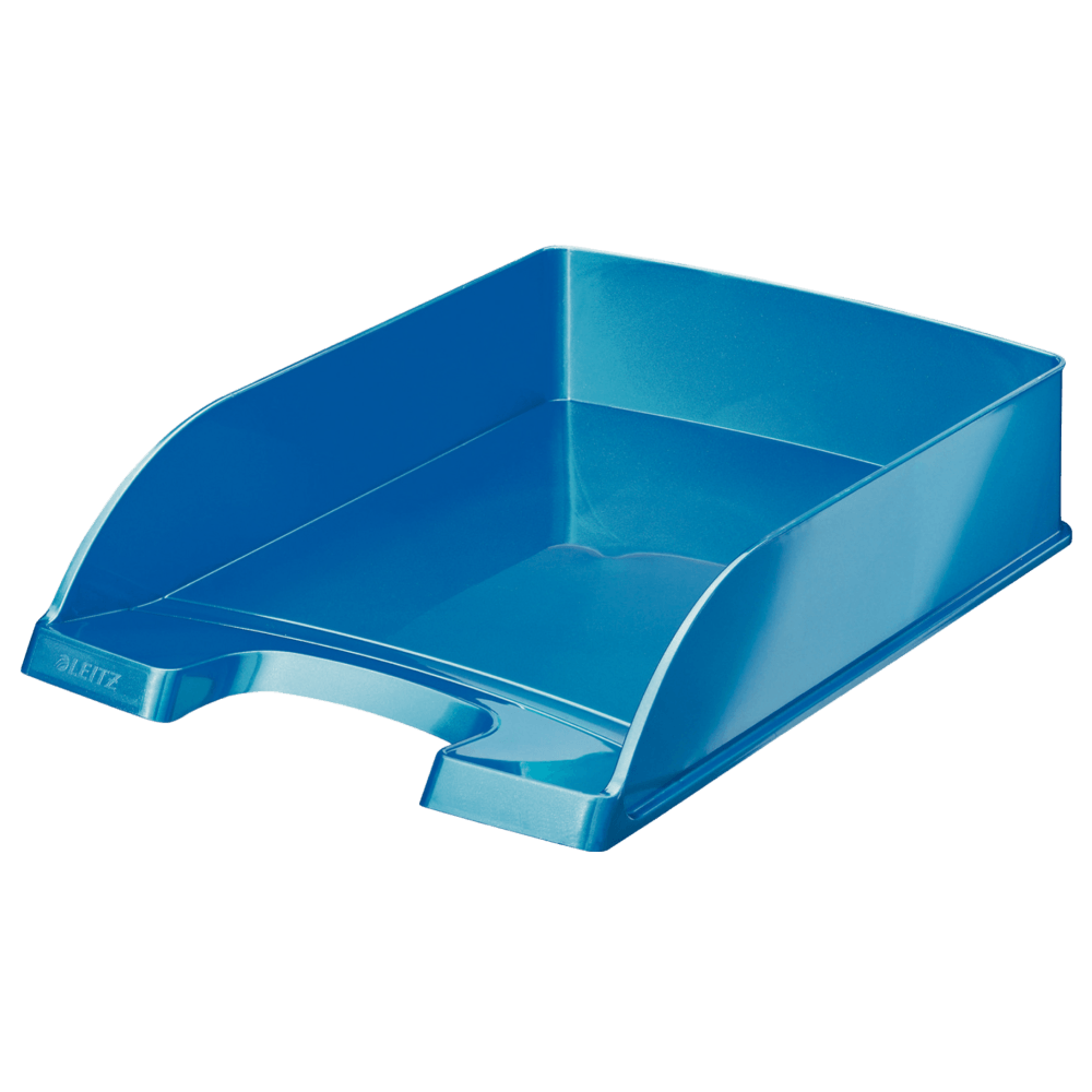 cât costă un bax de polistiren de 5 Tavita de birou polistiren A4 Leitz diverse culori albastru metalizat