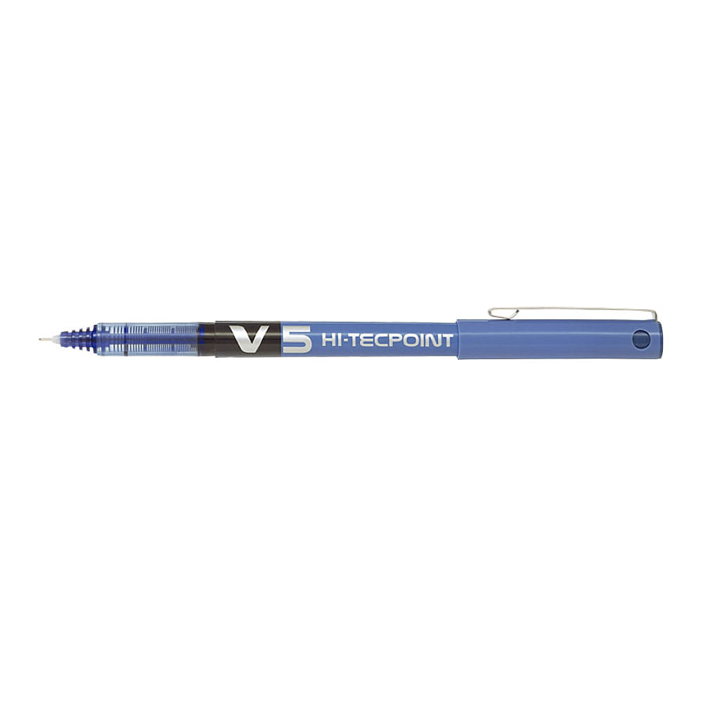 Roller Pilot V5 Hi-Tecpoint, 0.5 mm, albastru dacris.net poza 2021