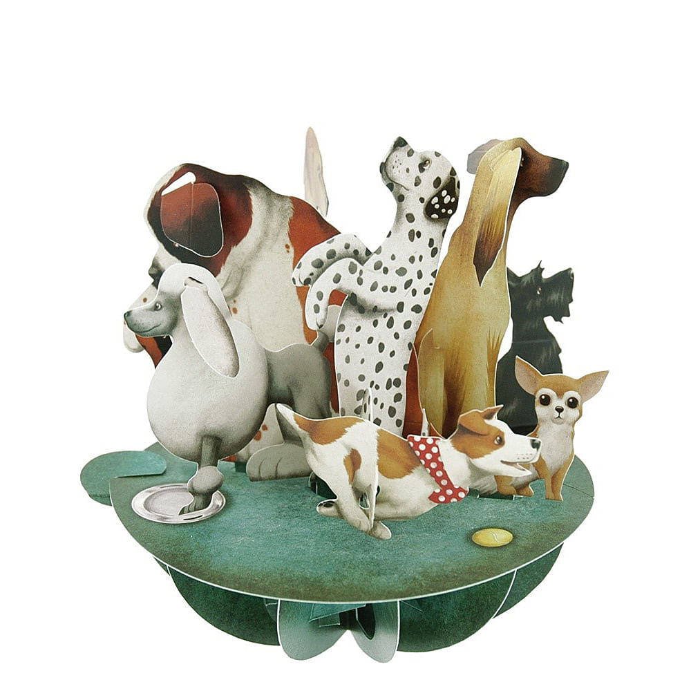 mașina tuns caini altex Felicitare 3D Pirouettes, caini