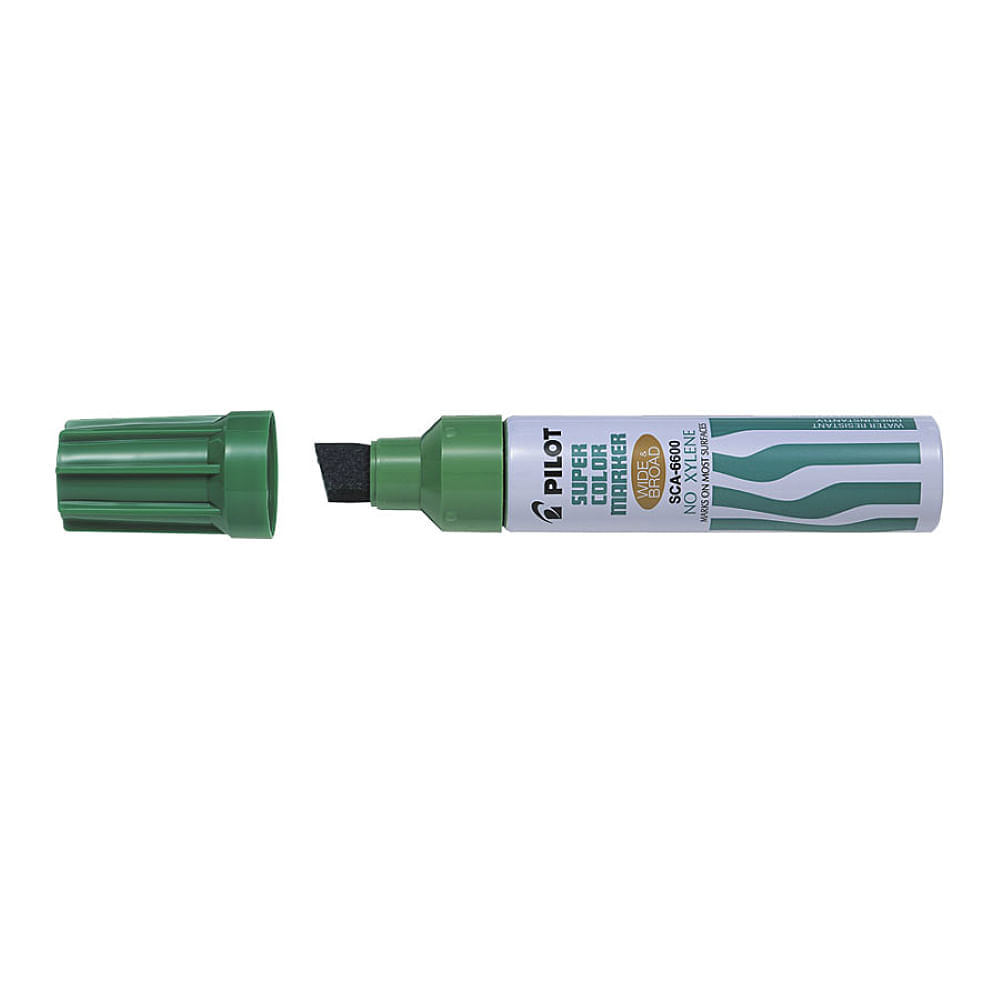 Marker permanent Pilot Jumbo diverse culori 12.5 mm cu capac verde