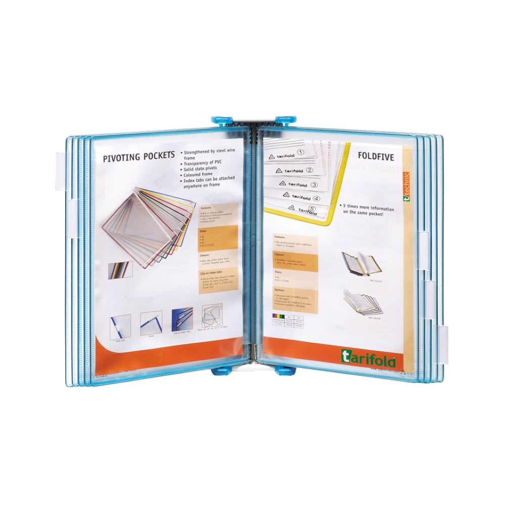 Sistem de prezentare de perete Tarifold Candy Line A4 albastru