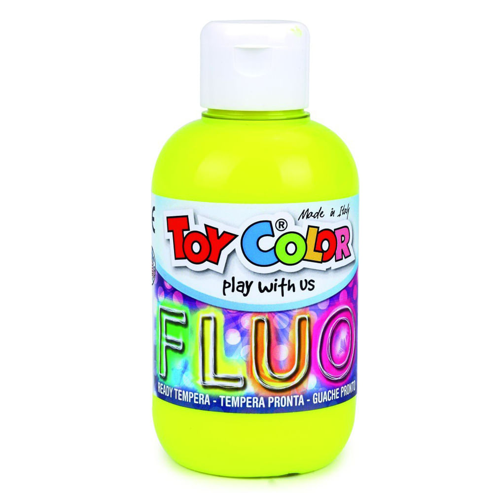 Tempera neon Toy Color, 250 ml, galben