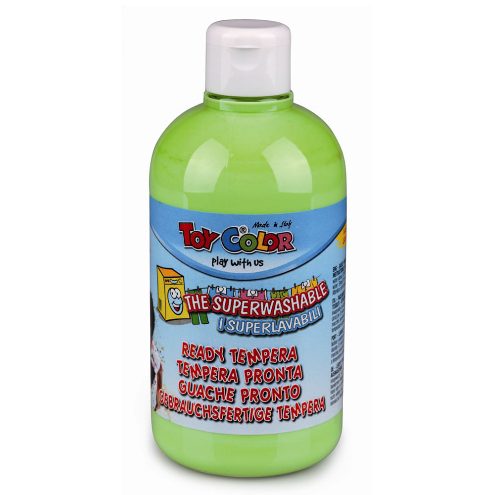 Tempera superlavabila Toy Color Pastel, 500 ml, verde deschis