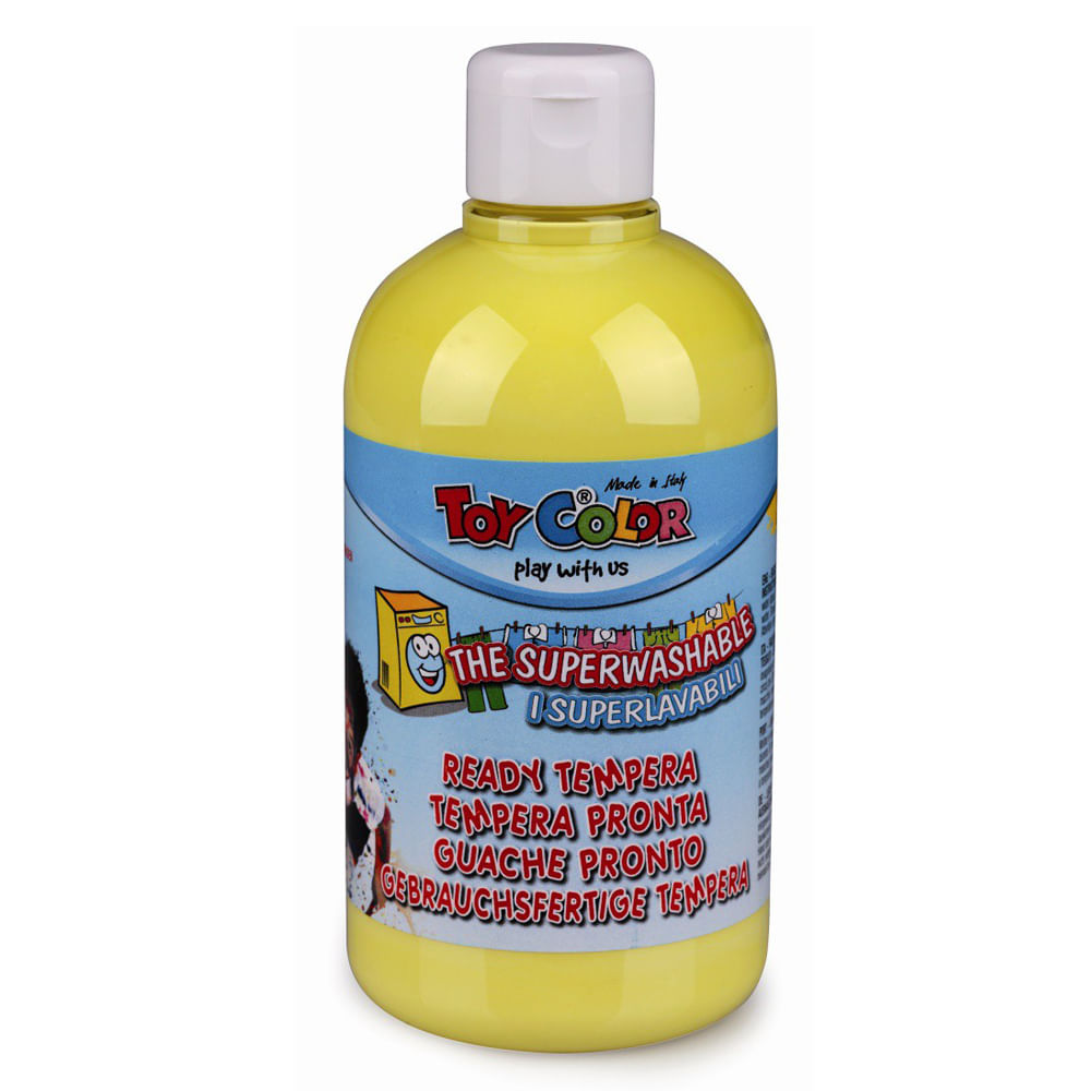 Tempera superlavabila toy color pastel, 500 ml, galben