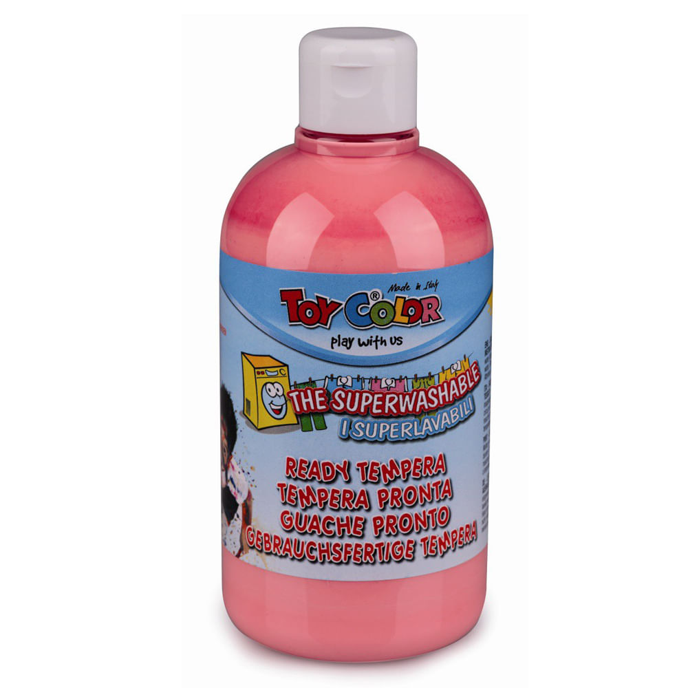 Tempera superlavabila toy color pastel, 500 ml, rosu