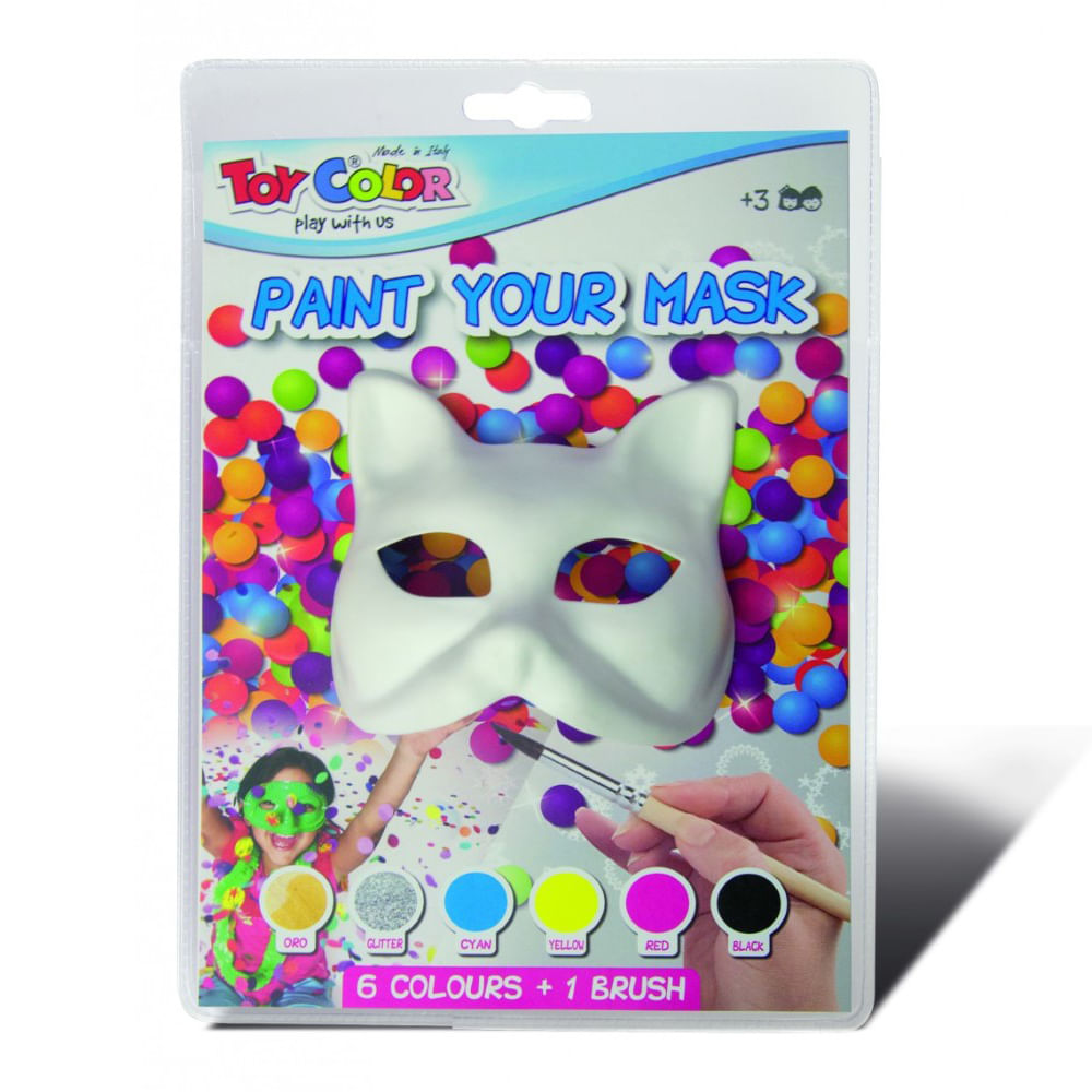 Set masca Toy Color Pisica, 6 culori dacris.net poza 2021