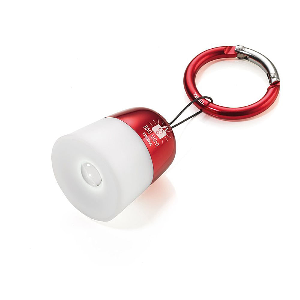 Breloc chei cu lampa Troika Bag Light, rosu dacris.net imagine 2022 depozituldepapetarie.ro