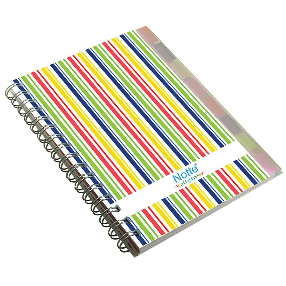 Vezi detalii pentru Caiet Notte A6 cu spira si index 150 de file dictando