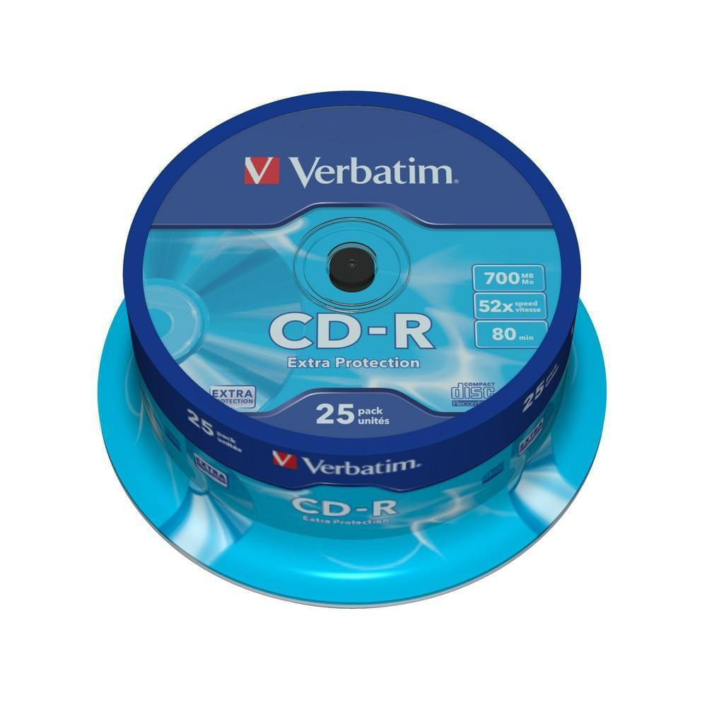 CD-R Verbatim extra protection 25 bucati/Set CD-R Verbatim extra protection 25 bucati/set