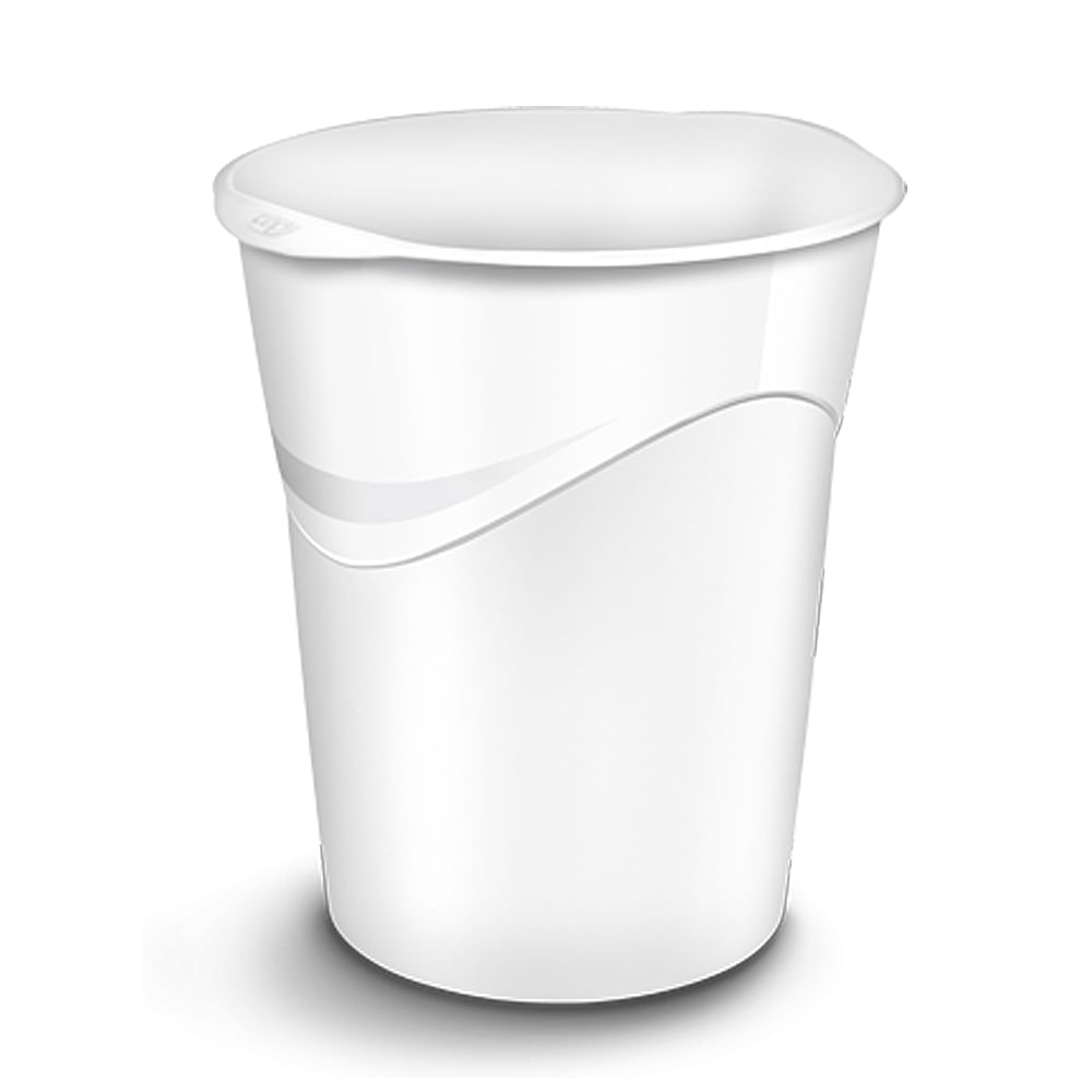 Cos de birou cep gloss 14 l, alb