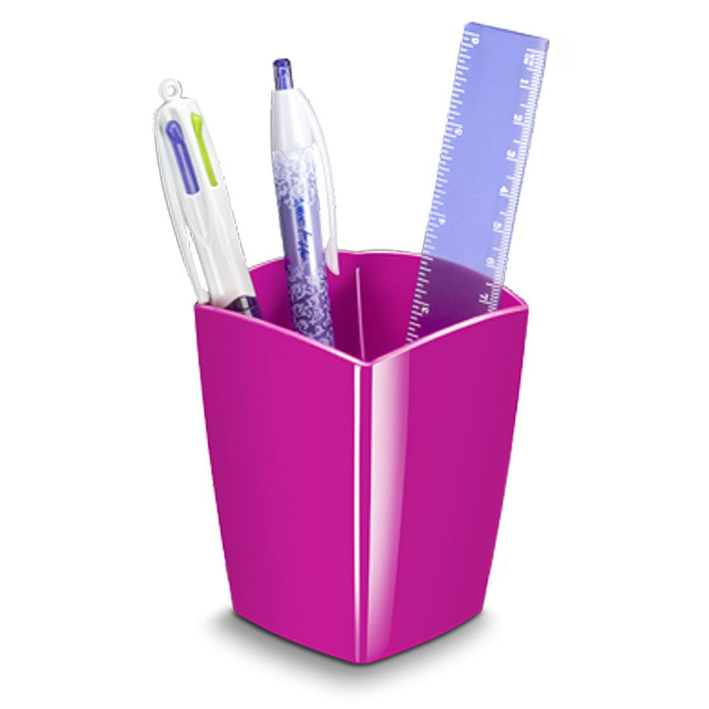 Suport instrumente de scris plastic CEP Gloss roz CEP imagine 2022 depozituldepapetarie.ro