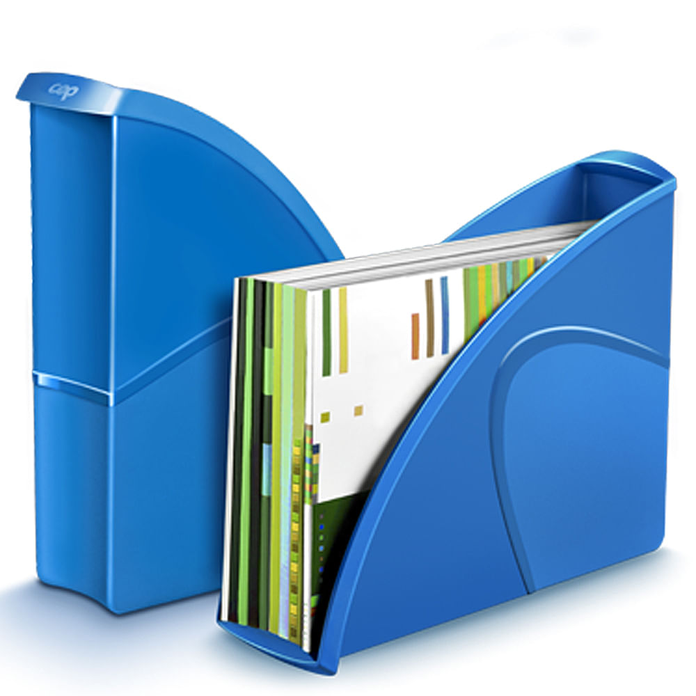 Suport vertical documente CEP Gloss, albastru