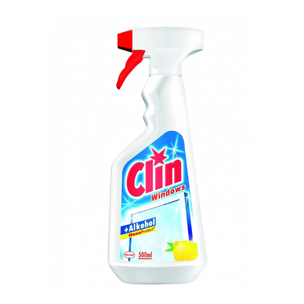 Detergent pentru geamuri Clin cu pulverizator 500 ml lemon Clin imagine 2022 depozituldepapetarie.ro