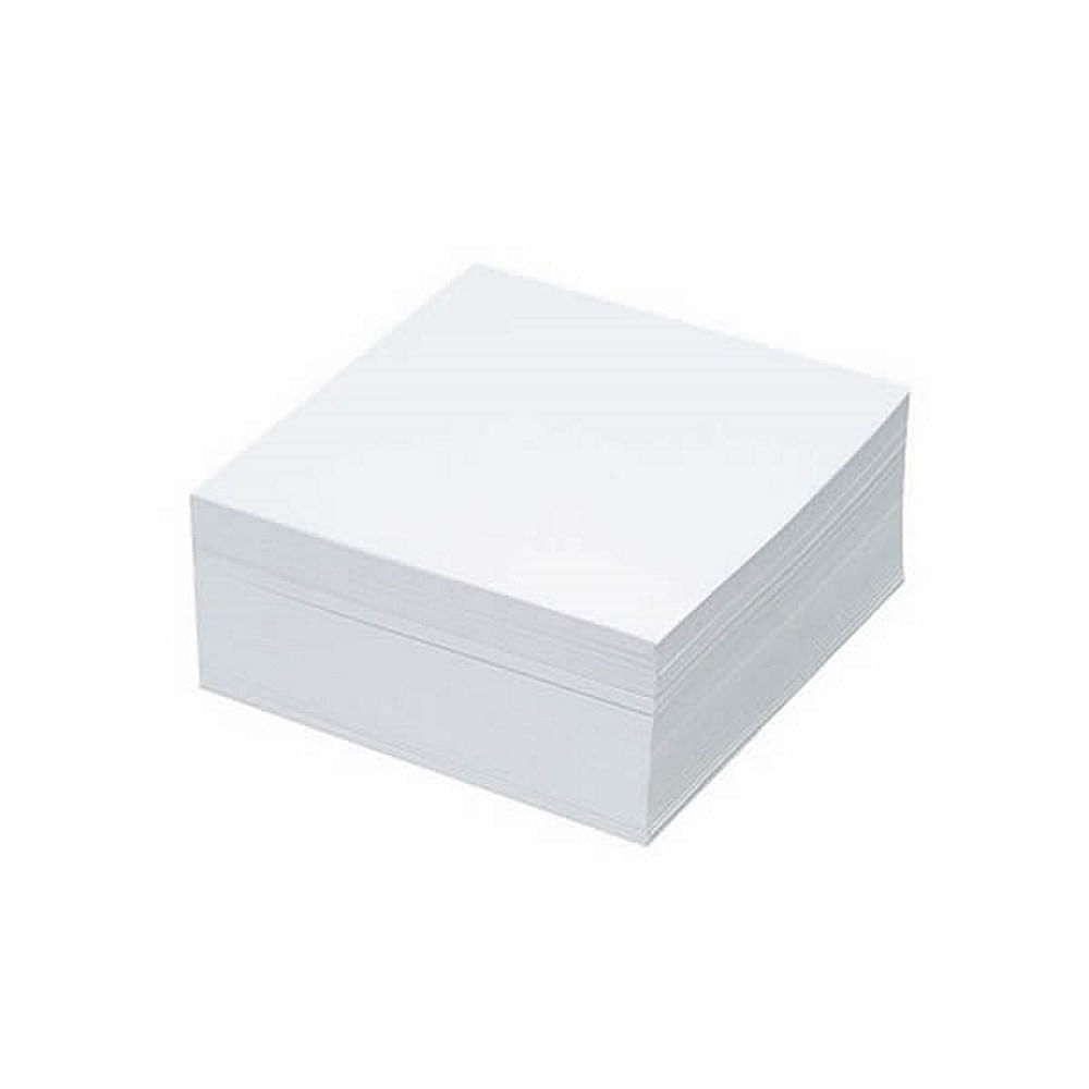 Cub hartie, nelipit, 9x 9 cm, 500 coli, alb