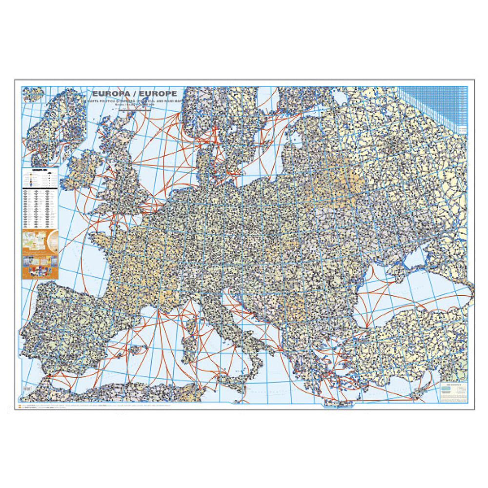 Harta Europei Rutiera Harta Europei Rutiera
