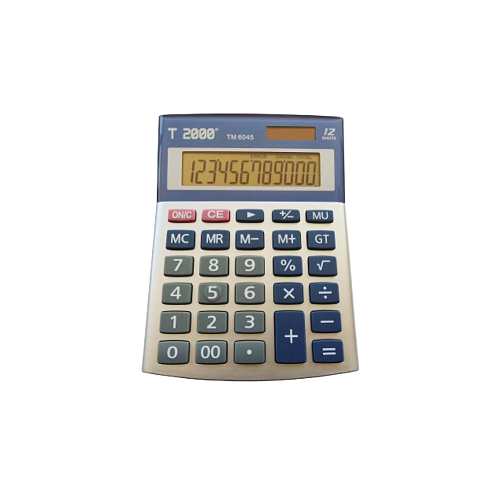 Calculator de birou Tornado 2000 TM6045, 12 digiti, gri