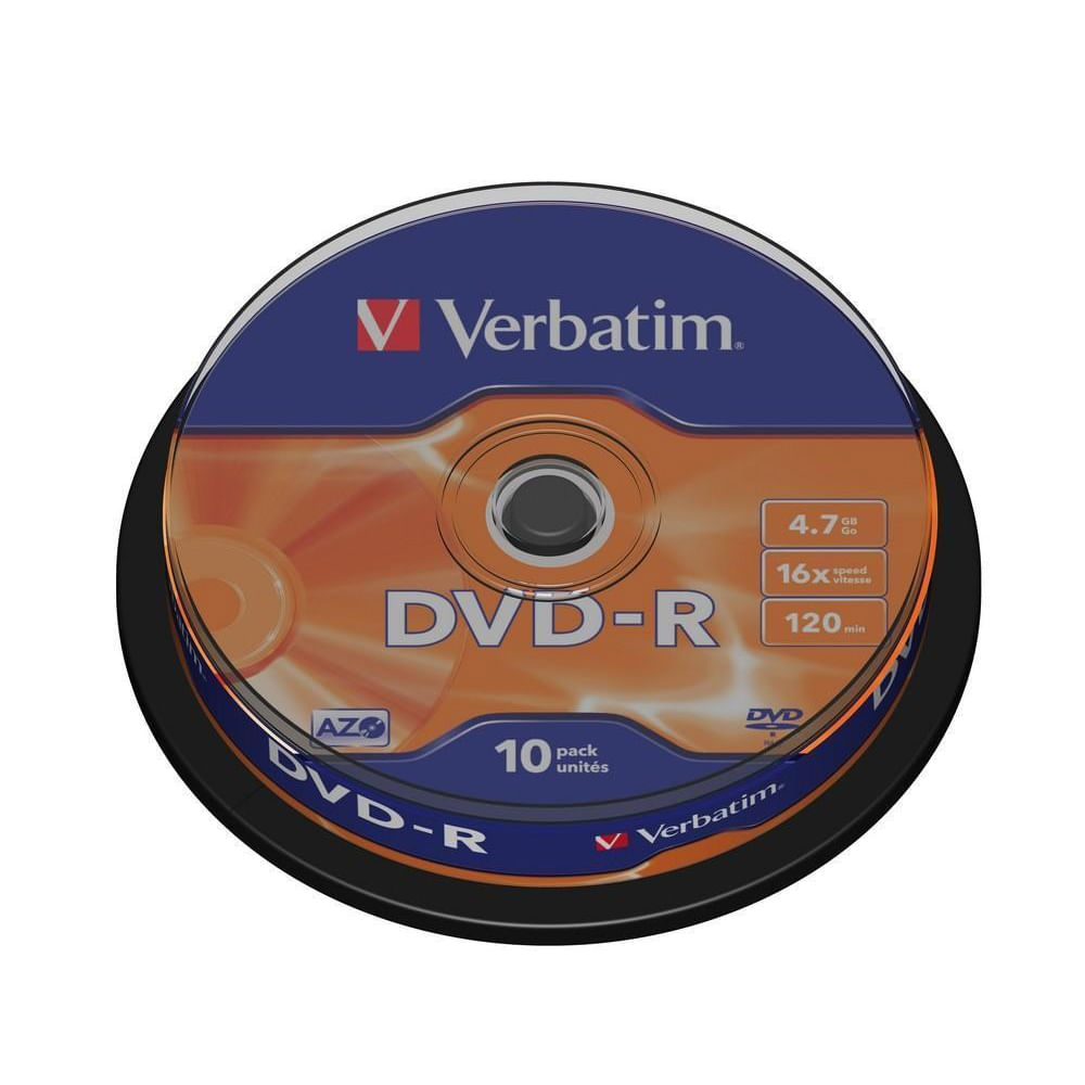 DVD-R Verbatim advanced azo, 10 bucati/set dacris.net imagine 2022 cartile.ro