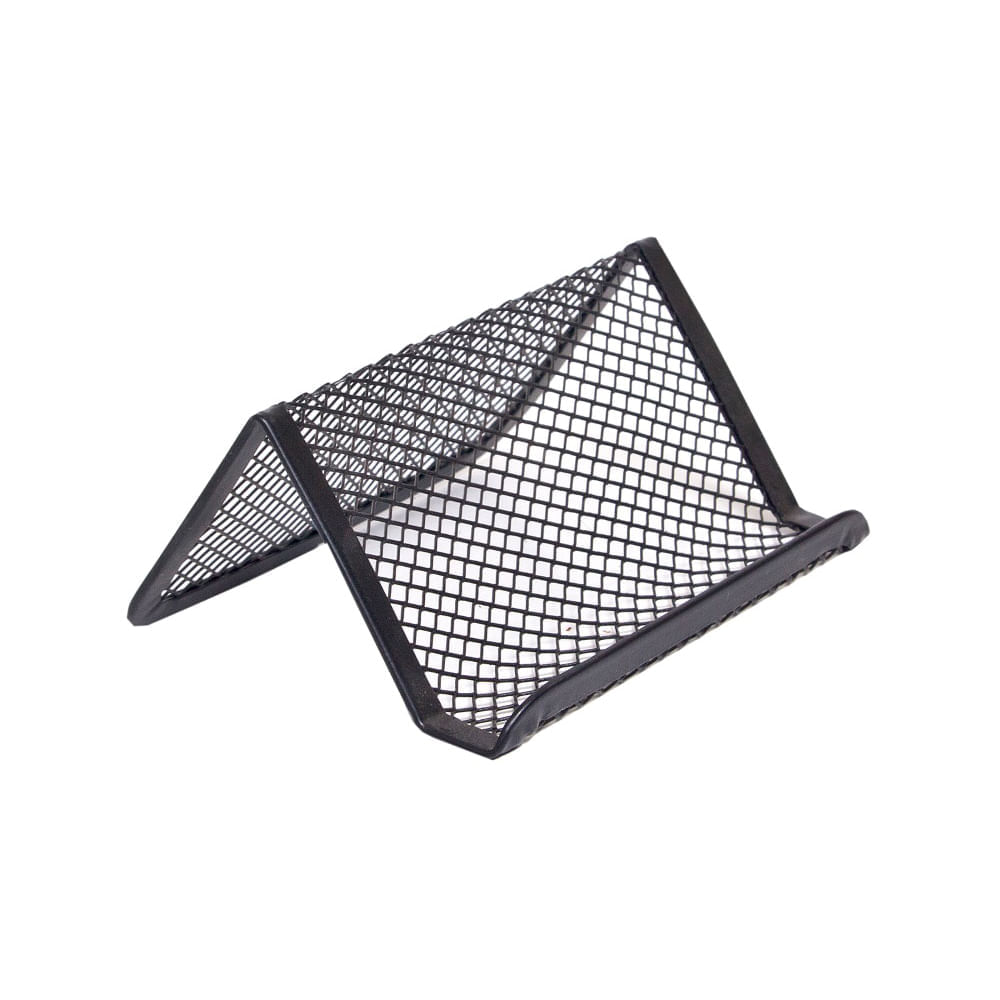 Suport carti de vizita mesh negru Suport carti de vizita mesh negru