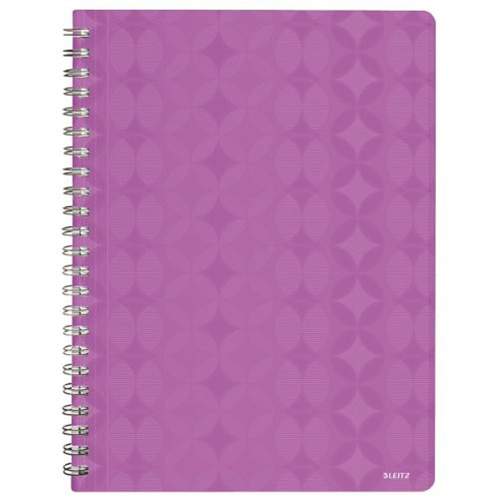 Caiet leitz retro chic, a4, matematica, mov/galben