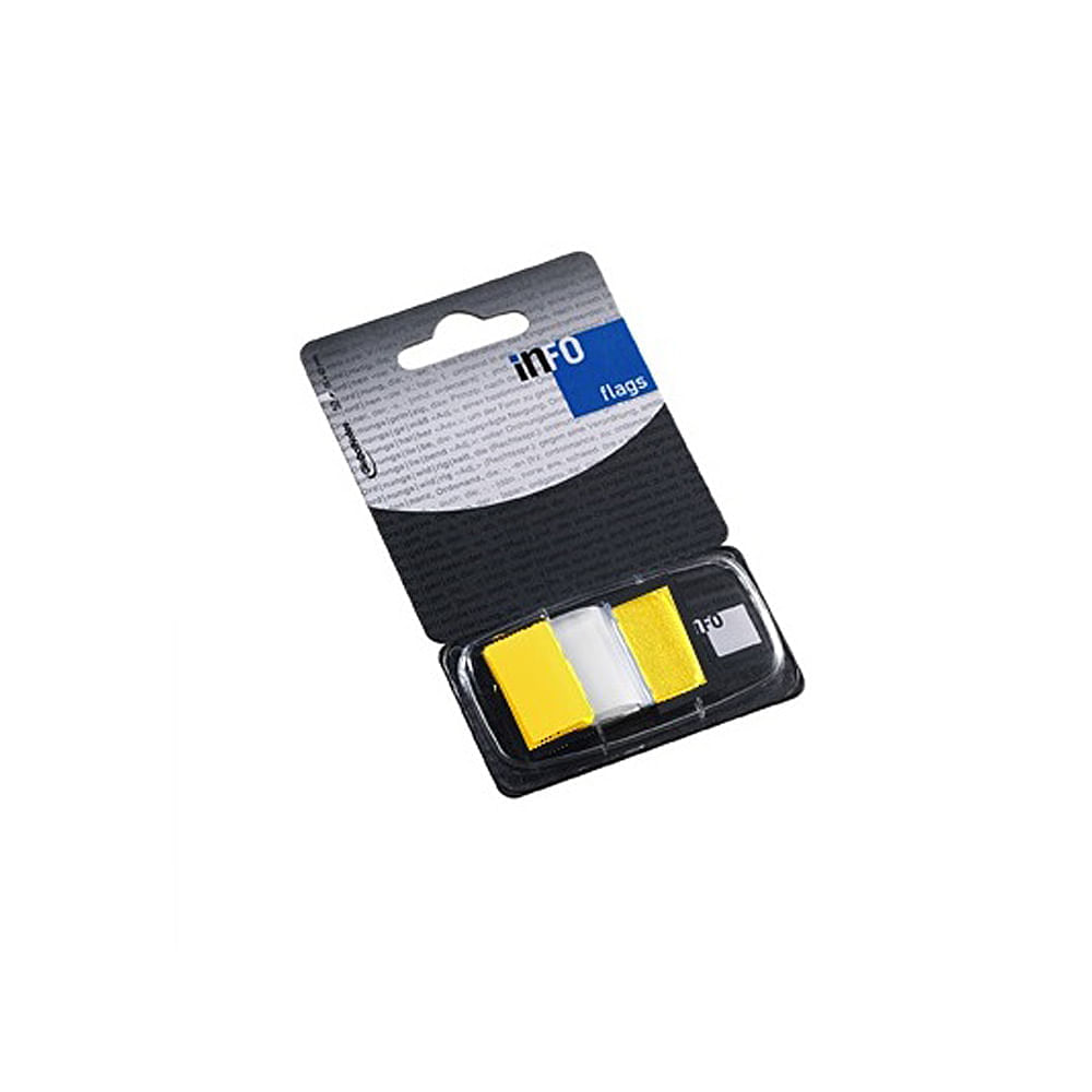 Index adeziv Info Flags 25 x 43 mm galben
