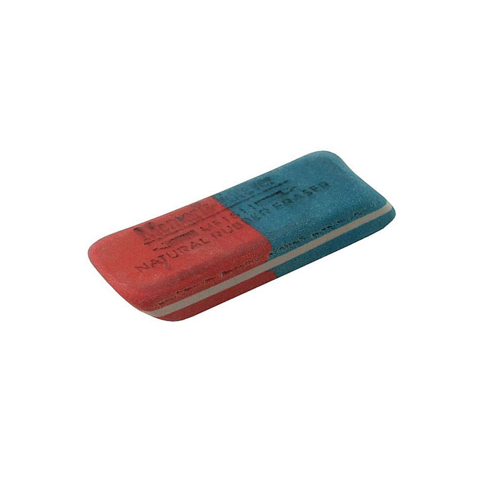 Radiera bicolora pentru stergerea creionului Radiera bicolora