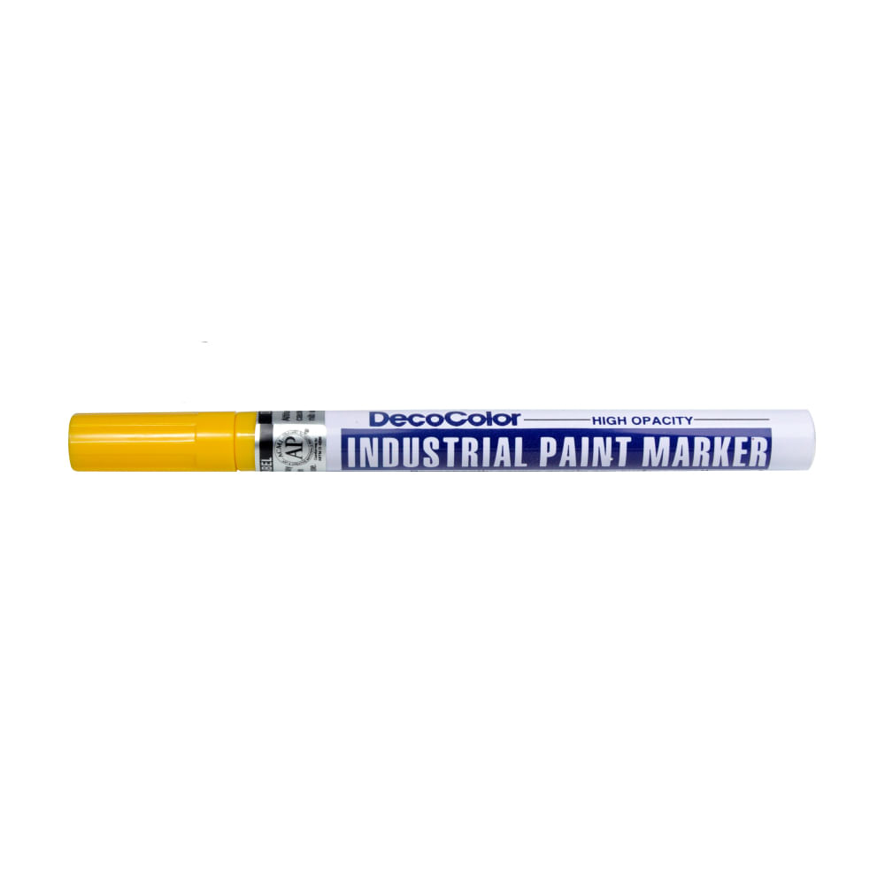 Marker cu vopsea uchida fine 221, varf rotund, 1.4 mm, galben