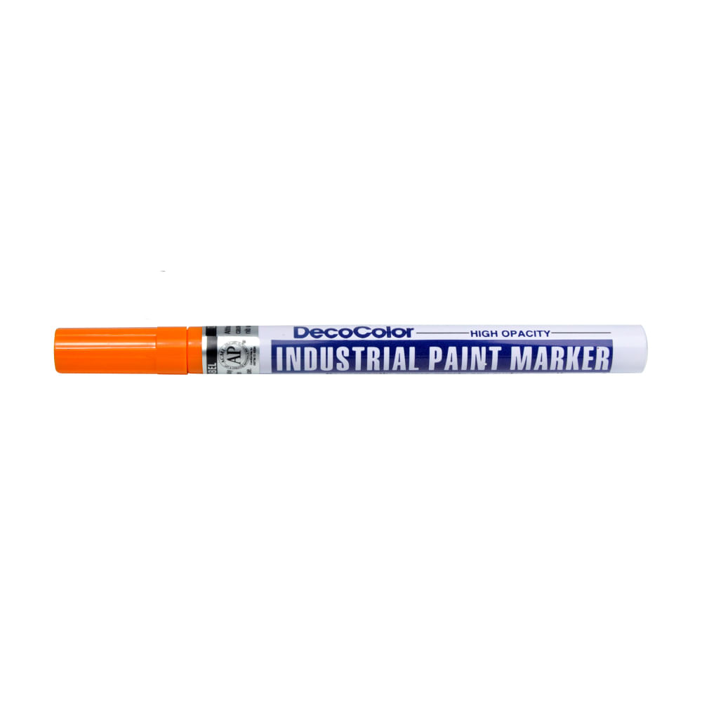 Marker cu vopsea uchida fine 221, varf rotund, 1.4 mm, portocaliu