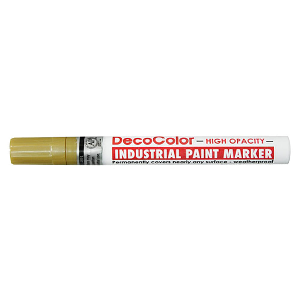 Marker cu vopsea uchida mediu 728, varf rotund, 2 mm, auriu