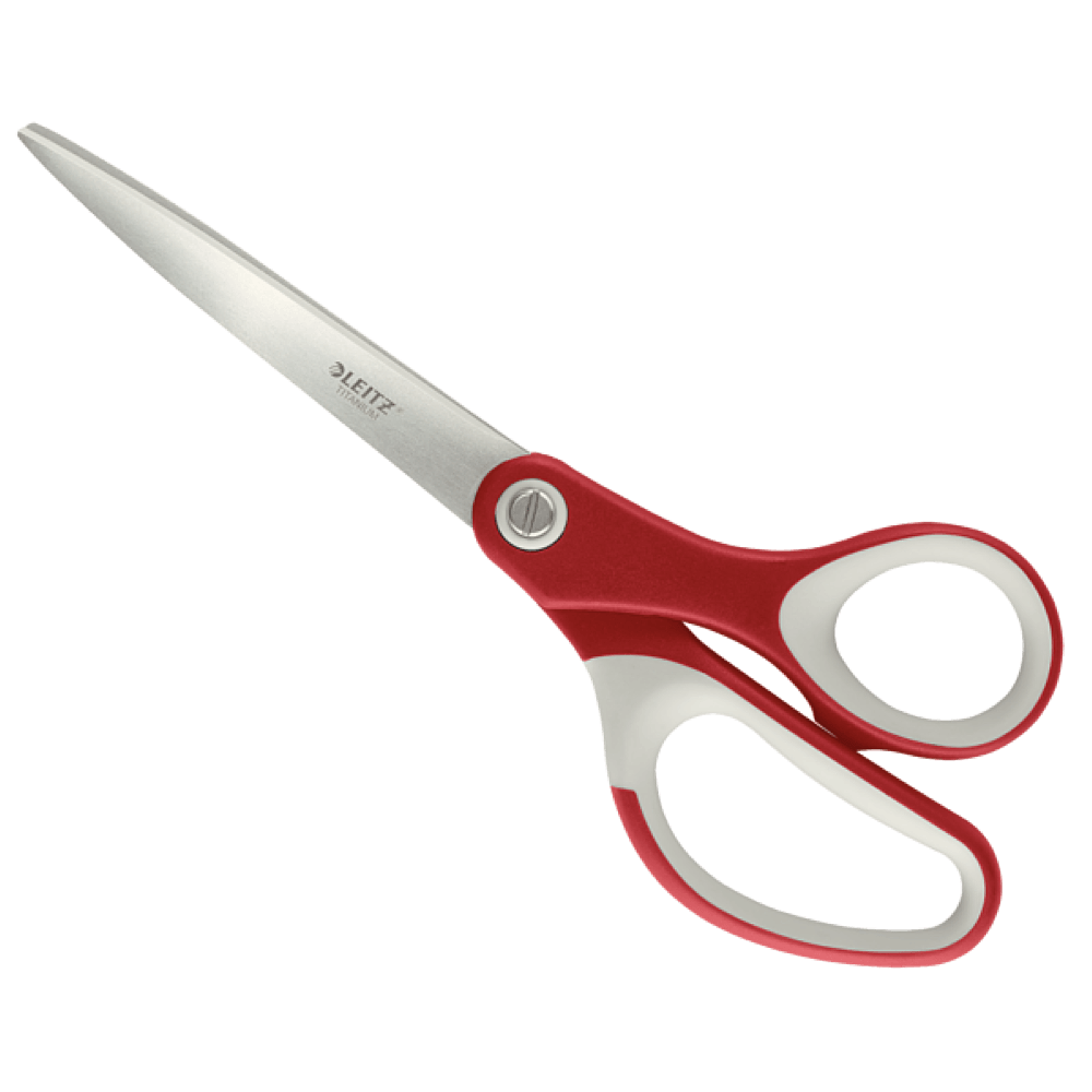 Foarfeca pentru birou leitz titanium, 205 mm, rosu